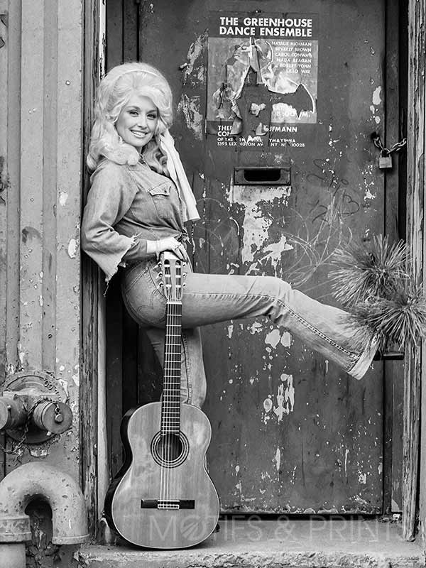Dolly Parton Standing With Guitar